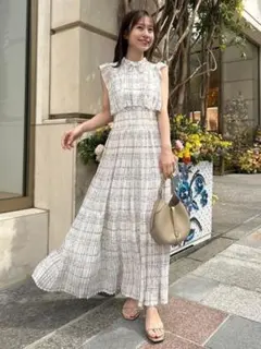 snidel Sustainableフリルワンピース