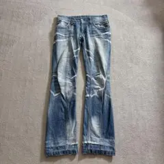 archive multi gimmick flare denim y2k - メルカリ