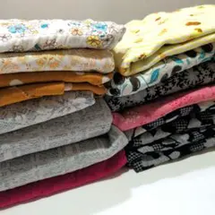 ニット生地 大量 まとめ売り 花柄 蝶 ドット レース 天竺 スムース 接結