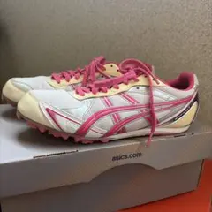 ASICS 陸上競技用スパイク EFFORT ホワイト ピンク