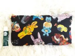 T91　ポーチ　ナタリーレテ　うさぎ　ウサギ　カエル　鳥　いぬ　ハンドメイド