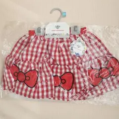 新品タグ付★サンリオ×LITTC（リトシー）★リボンスカート レッド/120cm