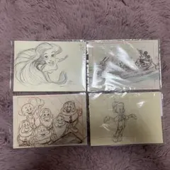 ディズニーアート展ポストカード 4枚セット