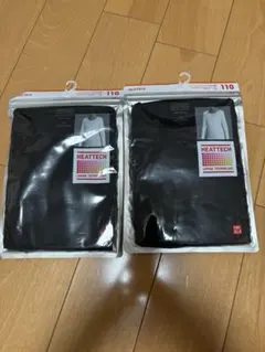HEATTECH ブラック アンダーシャツ 110サイズ 2枚セット