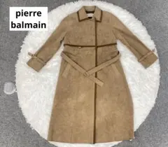 pierre balmain ウールコート パープル 9号 ロング キレイめ - メルカリ