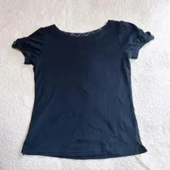 バーバリーブルーレーベル ノバチェック ホースロゴ 刺繍半袖 カットソー 38