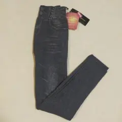 ブラックスキニーデニムレギンス