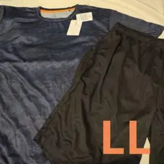 ルームウェア LL ネイビー　メンズ　新品　上下セット　トレーニング