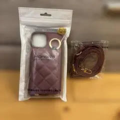 Hanaro iPhone 14/13用ケース ストラップ付き