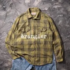 wrangler ネルシャツ