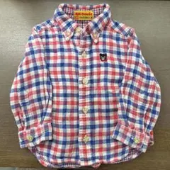 ミキハウス チェックシャツ 長袖 80 男の子