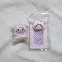 【未使用】mikko キャミー ぬい付きカードホルダー&ぬいぐるみチャームセット