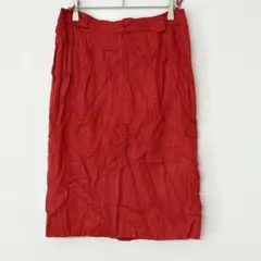 ⭐️美品　赤色 タイトスカート サイズ40 裏地付き　膝丈タイトスカート