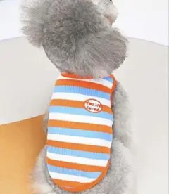犬服 ボーダー柄 You are loved タンクのサムネイル