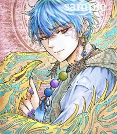 手描きオリジナルイラスト アナログ 色紙 水彩 原画