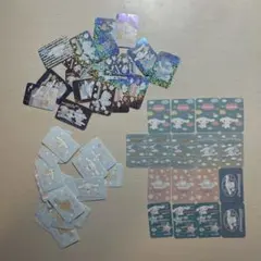 シナモロール　シール　ステッカーセット 全53枚　透明　キラキラ　平成　サンリオ