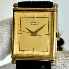 【新品電池】 SEIKO ソシエ タンク スクエア ヴィンテージ ゴールド 時計 新品電池】 SEIKO ソシエ タンク スクエア ヴィンテージ ゴールド 時計