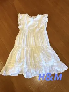 120 白ワンピース H＆M