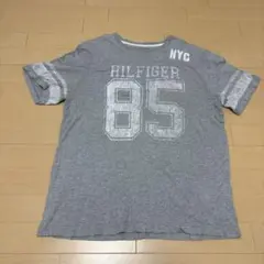トミーヒルフィガー　Tシャツ グレー 85 ナンバリング M