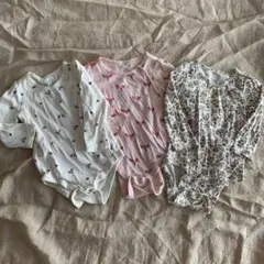 【babyGAP 】女の子ロンパース 3枚セット　6〜12M（70㎝）