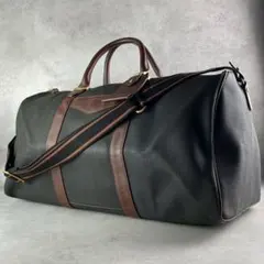 美品✨ダンヒル 2way ボストンバッグ PVC×レザー 大容量 肩掛け ロゴ