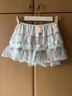 激レアY2K リズリサ　花柄フリルプリーツミニスカート ピンク 姫系 ロリータ 激レアY2K リズリサ 花柄フリルプリーツミニスカート ピンク 姫系
