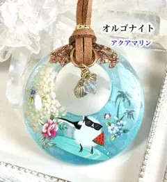 レジンネックレス ペンダント 天然石 オルゴナイト 海　シマエナガ 向日葵 レジンネックレス ペンダント 天然石 オルゴナイト 海 シマエナガ