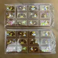 お茶犬 ちょこぶろっくしーる ムハ 2枚