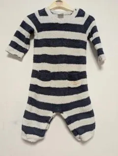 ジェラートピケ　ボーダー柄ロンパース 70-80