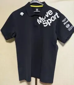 DESCENTE Move Sport ポロシャツ ブラック