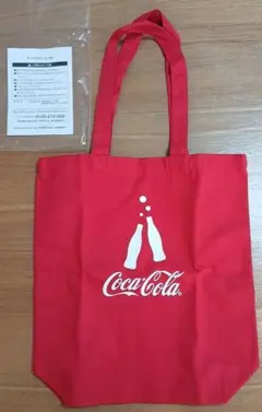 コカ・コーラ　バッグ キャンバストート　まち