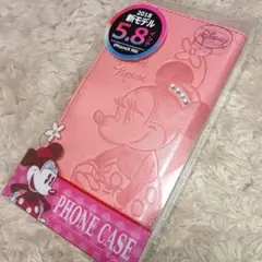 新品iPhoneXS/X手帳型カバーディズニーミニーマウス