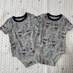 ギャップベビー GAP ミッキーロンパース 肌着