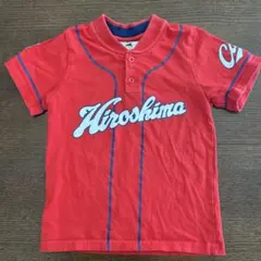 広島カープ　公式　ユニフォームTシャツ　100 キッズ　子供のサムネイル