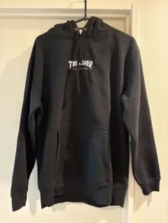 THRASHER 黒パーカー　スケーター　lurking class 刺繍