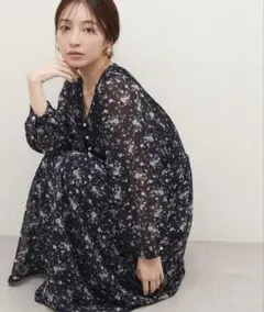 naturalcouture ピンタックプリーツお上品ワンピース