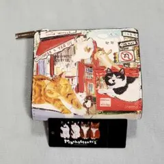 くうちゃん！新品⭐︎Manhattaner's 猫柄 二つ折り財布 ピンク くうちゃん様専用！新品⭐︎Manhattaner's 猫柄 二つ折り財布 ピンク