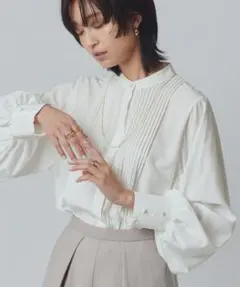 RASW ピンタックボリュームスリーブブラウス　Mサイズ　Pierrotのサムネイル