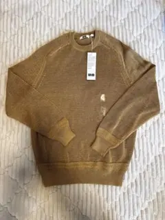 UNIQLOU ドライタッチサマークルーネックセーター L