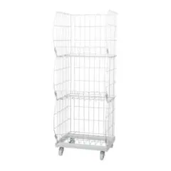 【新品】スタッキングワゴンラック3段 耐荷重1段20kg