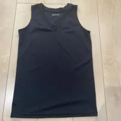 バスケ　インナー　シャツ　ブラック Vネック タンクトップ Sサイズ