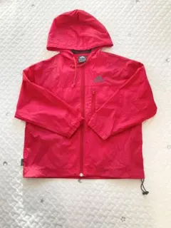 子供服　adidas ナイロンジャケット　ウインドブレーカー　赤　110