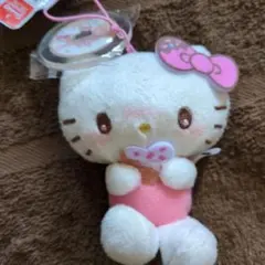 サンリオ　 mikko キティ ドーナツデザインひも付きマスコットチャーム