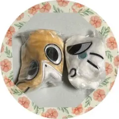 【しかるねこフェイスポーチ】　2点セット