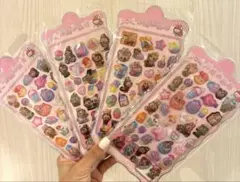 ラブブシール 4枚セットぷくぷくシール