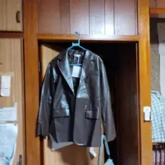新品 ブラウン ダブルブレストジャケット