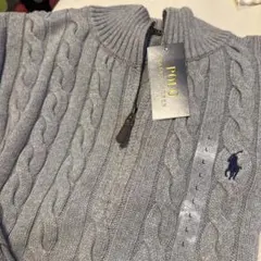 POLO RALPH LAURENケーブルニットグレー　新品未使用ラルフローレン
