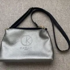 D. KELLY ショルダーバッグ シルバー ブラック