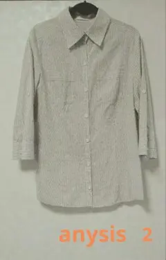 シャツブラウス　anySiS　コットン