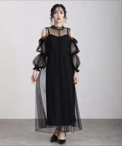 同窓会ビスチェお呼ばれ結婚式オケージョンドレスAラインチュールセットドレス